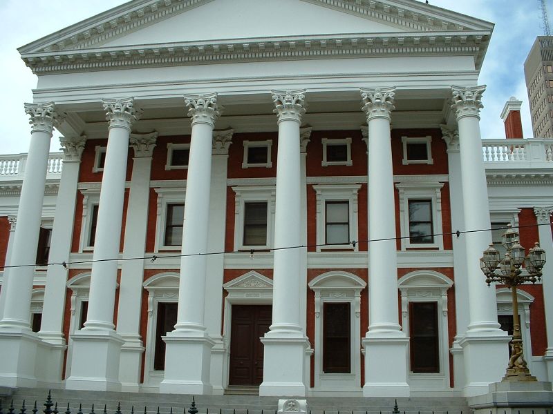 Budynek Parlamentu RPA - Kapsztad jest stolica administracyjna RPA